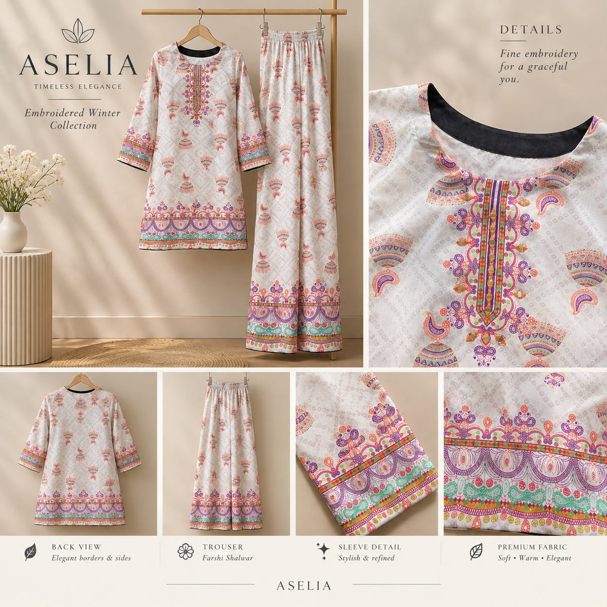 Korean Lawn Printed 2-Piece Suit